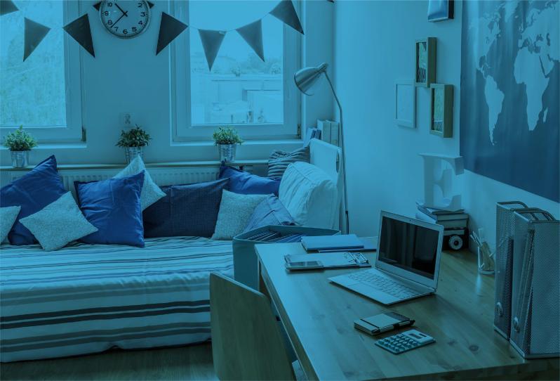 quarto de estudante