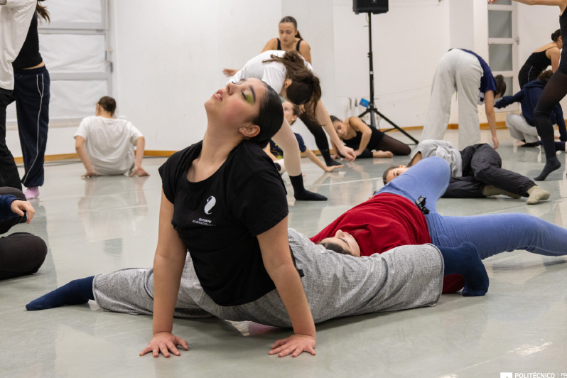 alunos em exercício no seminário