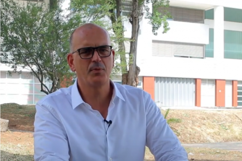 foto Samuel Rego em entrevista