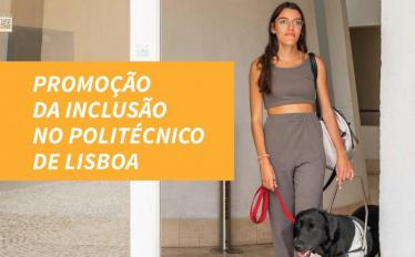 rapariga co cão guia