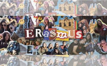 colagem de fotos de estudantes