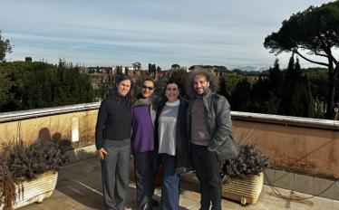 grupo de professores da ESD e da Accademia em Roma