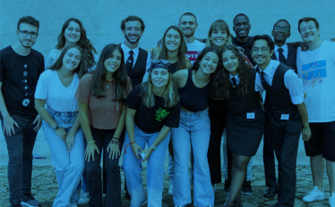 grupo de estudantes
