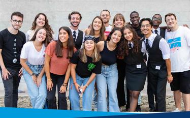 Grupo de estudantes 